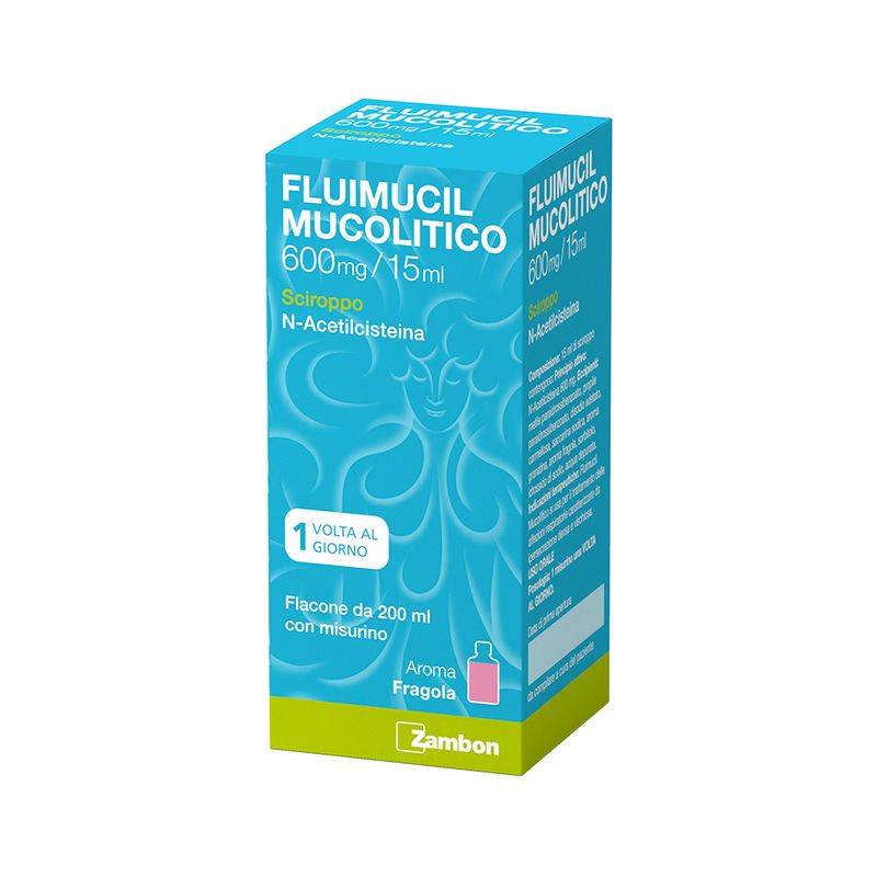 FLUIMUCIL MUCOLITICO 600 mg/15 ml, sciroppo 200ml