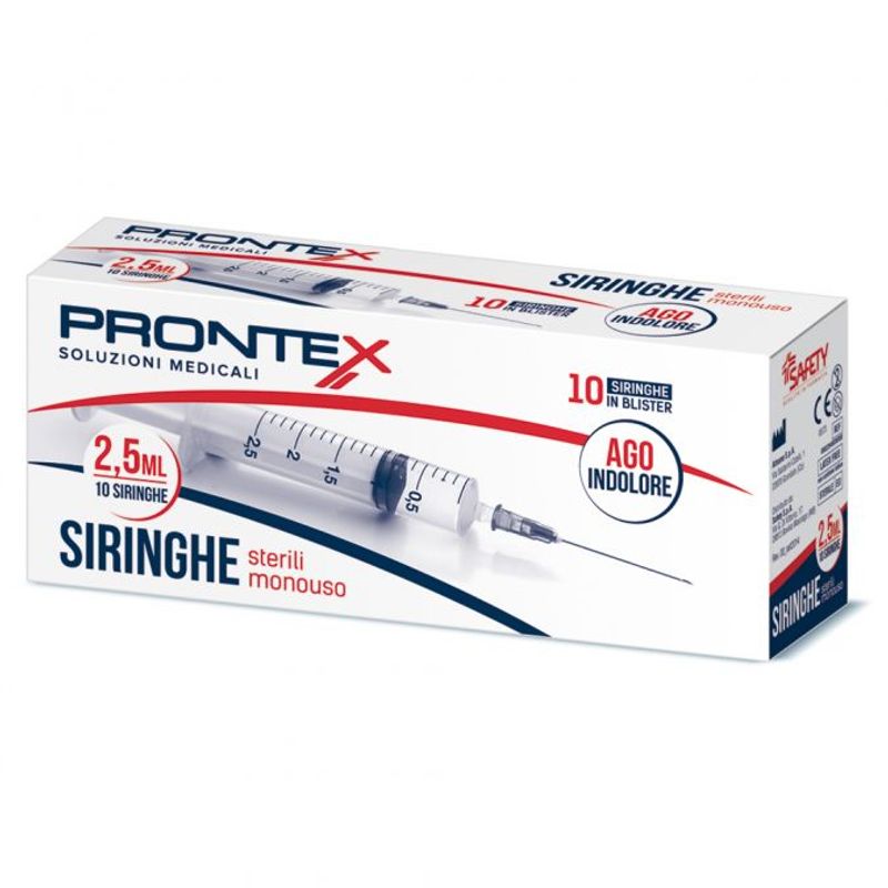 Image of Prontex Siringhe sterili monouso 2,5ml 10 siringhe
