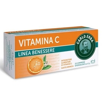 Carlo Erba Vitamina C linea benessere 10 compresse effervescenti gusto arancia