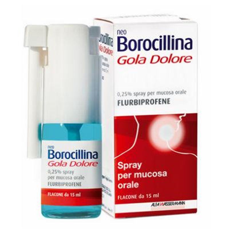 Image of Neoborocillina Gola Dolore spray per mucosa orale gusto limone e miele 15ml