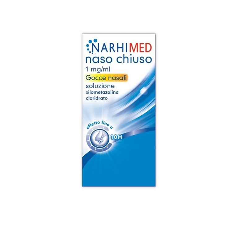Narhimed Gocce Nasali Decongestionante Naso Chiuso Raffreddore Rinite Allergica Sinusite 10 ml