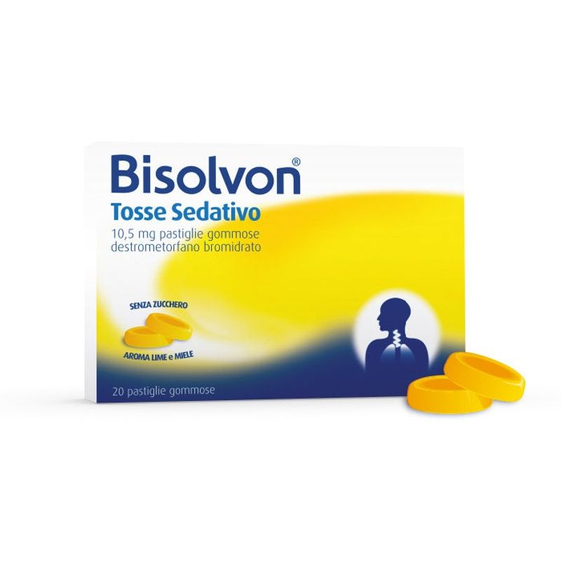 Image of Bisolvon Tosse Sedativo Per Tosse Secca 20 Pastiglie Gommose