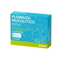 FLUIMUCIL MUCOLITICO 600 mg granulato per soluzione orale aroma Arancia 10 bustine