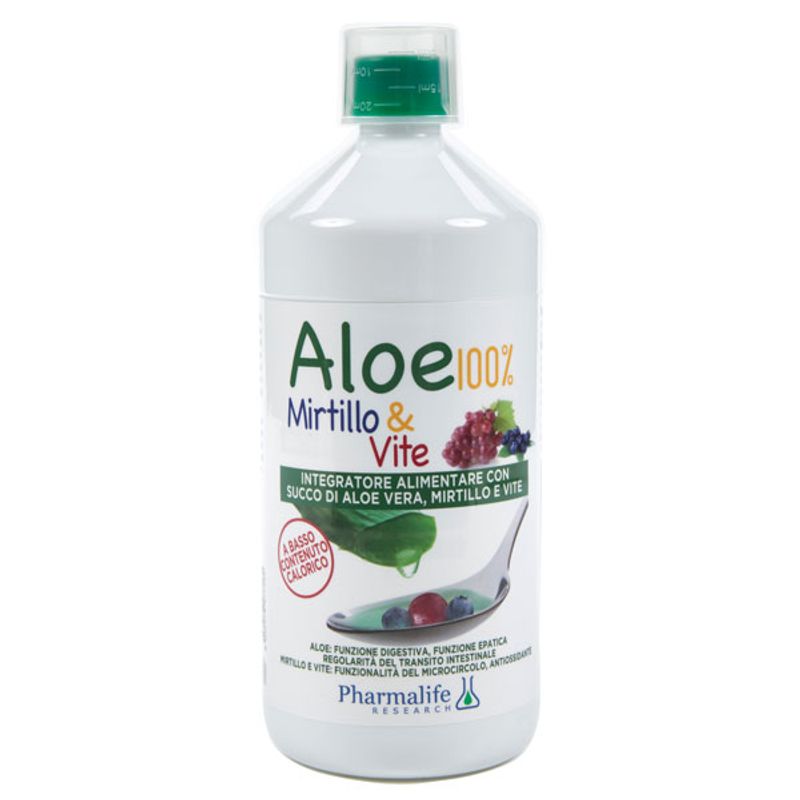 Pharmalife Aloe 100% Mirtillo&Vite 1000ml