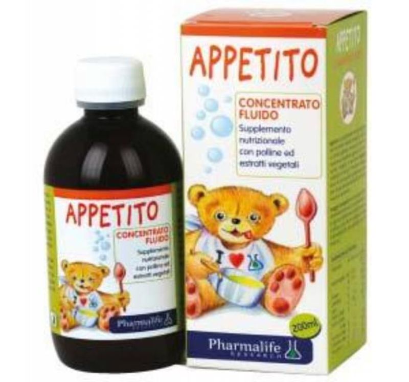 Pharmalife Appetito Bimbi Concentrato Fluido Integratore Con Polline Ed Estratti Vegetali 200 ml