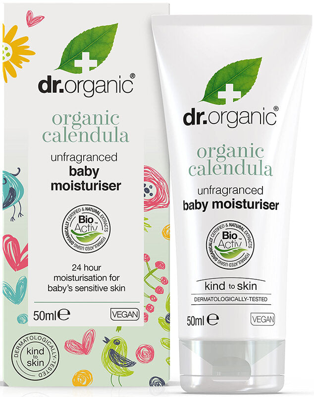 Dr. Organic Baby Calendula - Baby Moisturiser Crema Nutriente, 50Ml
