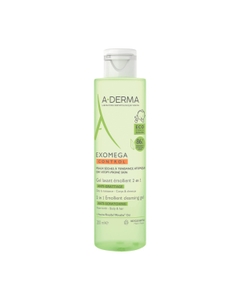 A-Derma Exomega Control gel detergente emolliente 2 in 1 corpo e capelli pelle secca 200ml