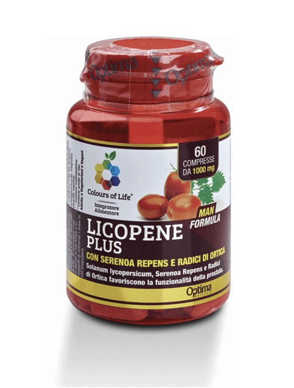 Optima Colours of Life Licopene Plus integratore alimentare utile per la prostata 60 compresse