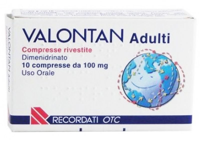 Valontan Adulti 100mg medicinale antiemetico e antinausea 10 compresse rivestite