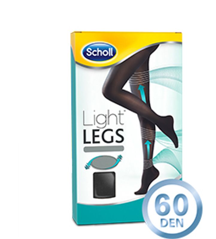 Dr.Scholl Light Legs Collant velati a compressione graduata 60 DEN TG. XL colore nero