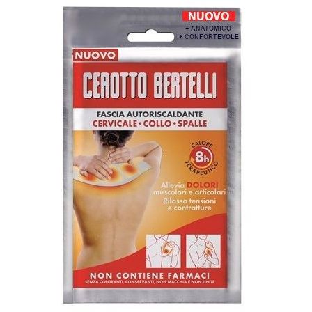 Cerotto Bertelli Fascia Autoriscaldante per cervicale collo e spalle