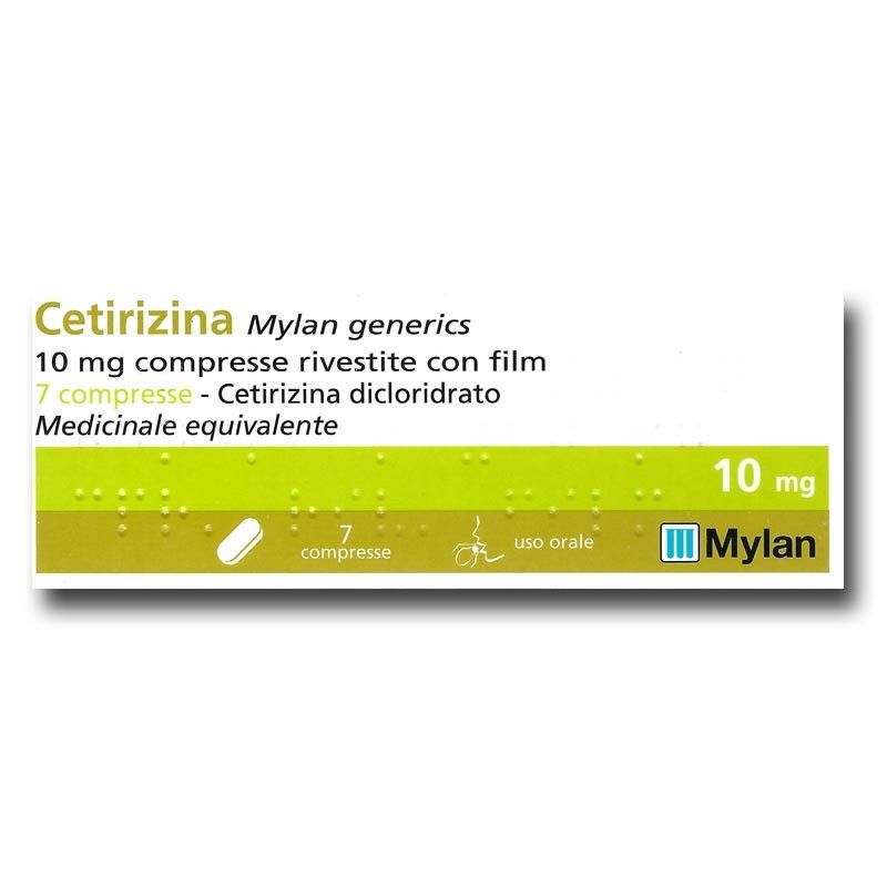 Cetirizina Generics 10 mg compresse rivestite con film