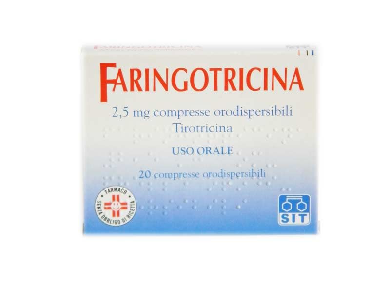 Faringotricina 2,5 Mg Tirotricina 20 Compresse Orodispersibili