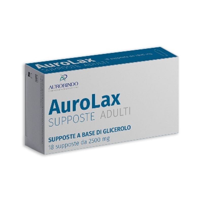 Image of Aurolax supposte per adulti trattamento stitichezza occasionale 18 supposte
