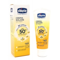 Chicco Crema Solare molto alta SPF50+ tripla protezione per pelli sensibili 75ml-1