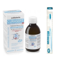 Curasept Pack Duo Collutorio ads 005 trattamento placca e carie 200ml + spazzolino soft