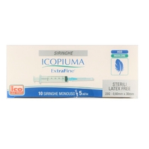 Siringa Extrafine 5ml G23 0,60x30 ago indolore 10 pezzi-1