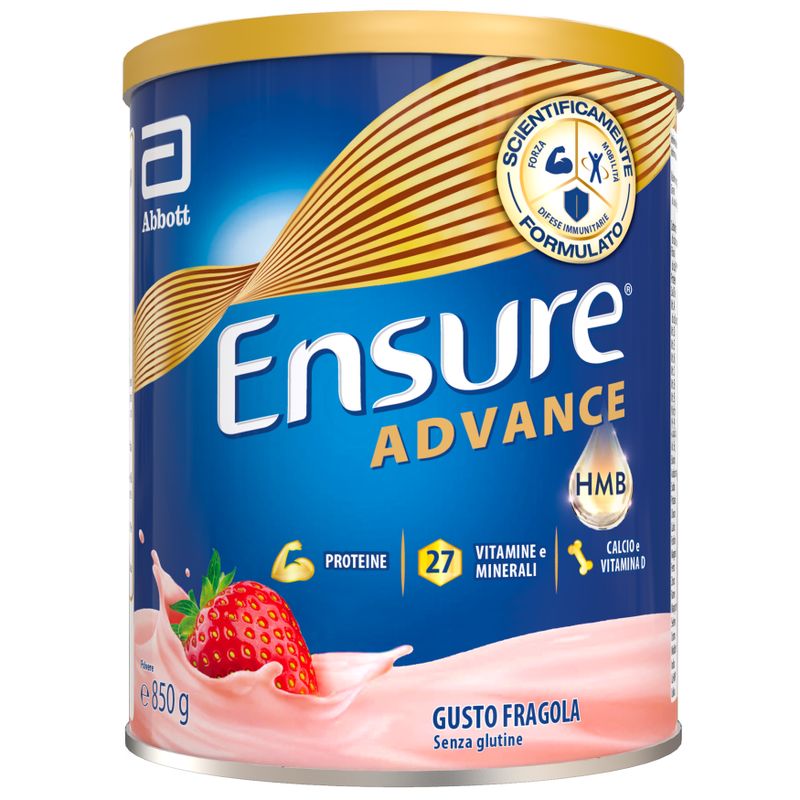 Ensure Advance Integratore Alimentare Proteico Fragola 850g