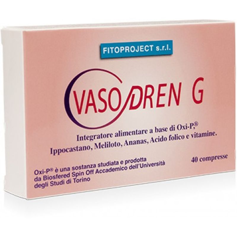 Vasodren G integratore alimentare utile come antiossidante e per la circolazione 40 compresse