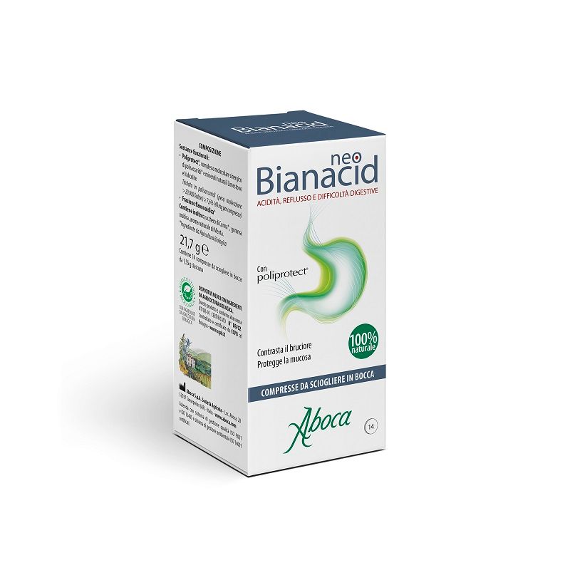 Aboca Neobianacid integratore per acidità e reflusso 14 compresse