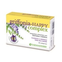 Griffonia Happy Complex integratore alimentare utile per tono e umore 30 compresse