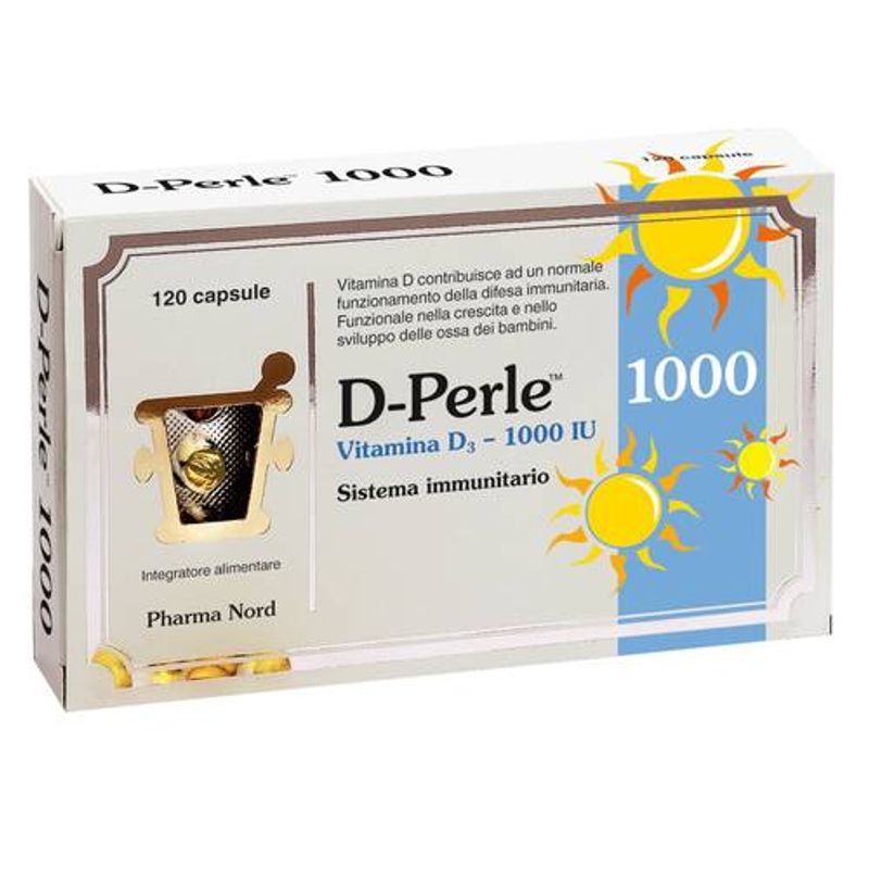 Image of D-Perle 1000 integratore alimentare utile per le difese immunitarie 120 perle