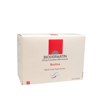 Biodermatin granulato effervescente utile in caso di carenza di biotina 30 bustine-1