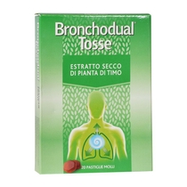 Bronchodual Tosse estratto secco di pianta di timo 20 pastiglie molli