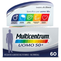 Multicentrum Uomo 50+ multivitaminico-multiminerale 60 compresse