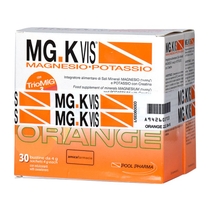 Mg K Vis Magnesio e Potassio gusto Orange senza zucchero 45 bustine