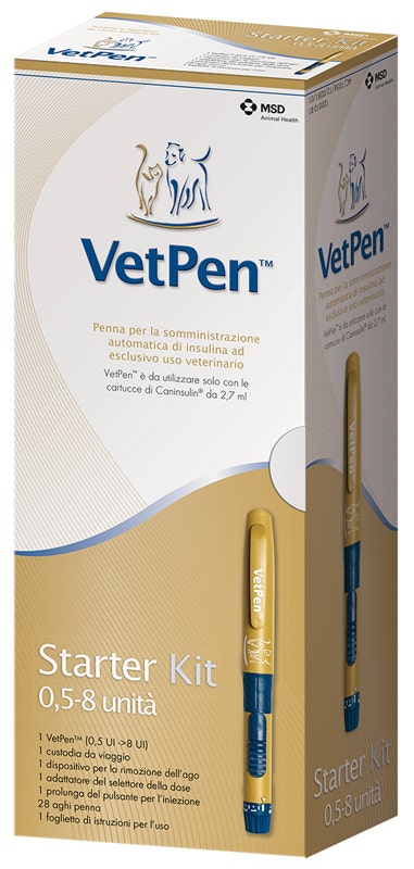 Caninsulin Vetpen 8 Ui (0,5 - 8 Ui) Starter Kit Caninsulin Vetpen 8 Ui (0,5 - 8 Ui) Starter Kit