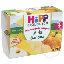 Hipp frutta grattugiata mela e banana 4x100g-1