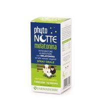 Farmaderbe Phyto Notte Melatonina favorisce il sonno spray orale 30ml