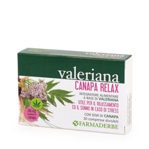 Valeriana Canapa Relax per il rilassamento ed il sonno in caso di stress 30 compresse