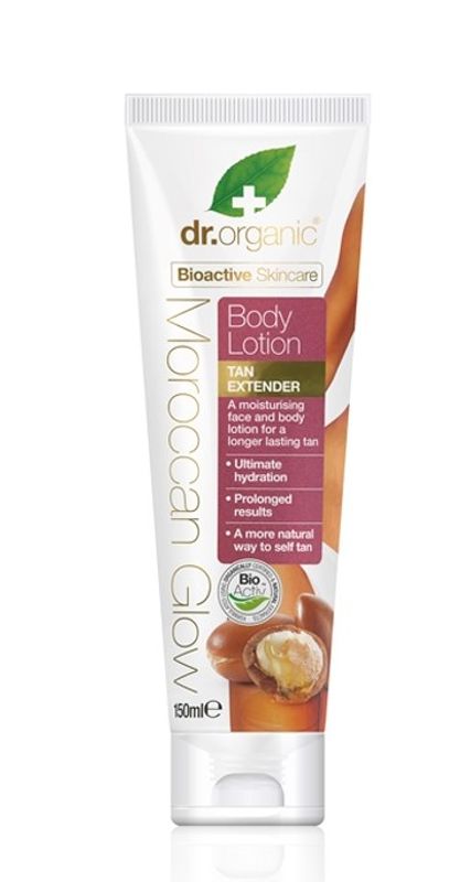 Image of Dr.Organic Moroccan Glow Self Tan Lozione Corpo Prolungatore di Abbronzatura 150ml