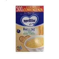 Mellin Anellini Farina 100% di grano tenero 500g