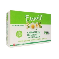 Eumill collirio gocce oculari rinfrescanti Camomill Hamamelis Euphrasia 20 contenitori monodose-1