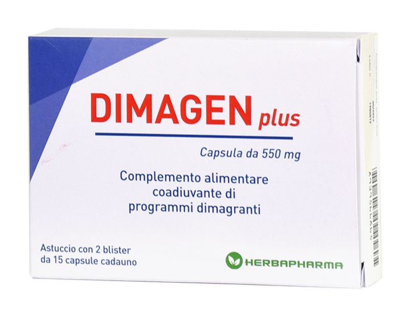 Dimagen Plus Complemento alimentare coadiuvante di programmi dimagranti 30 capsule