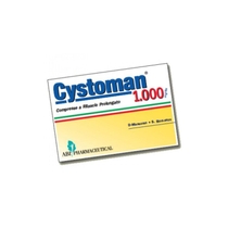Cystoman 1000 per il benessere delle vie urinarie 12 compresse-1