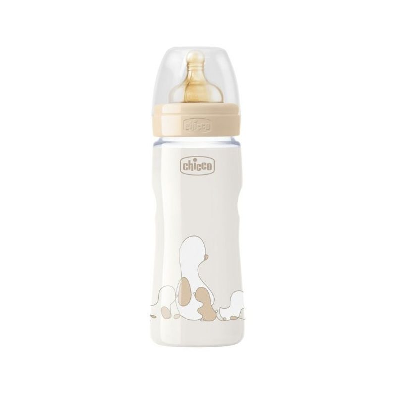 Chicco Original Touch Biberon 330ml+ tettarella in caucciù 4+ mesi