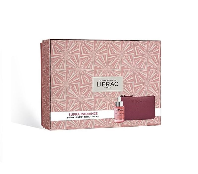 Lierac Cofanetto Supra Radiance Siero 30 ml +Pochette in pelle Rue des Fleurs