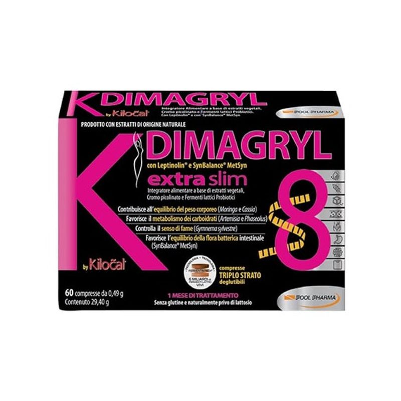 Kilocal Dimagril Extra Slim utile per l'equilibrio del peso corporeo 60 compresse