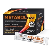 Drenax Metabol Fast utile per l'equilibrio del peso corporeo 20 bustine stick pack-1