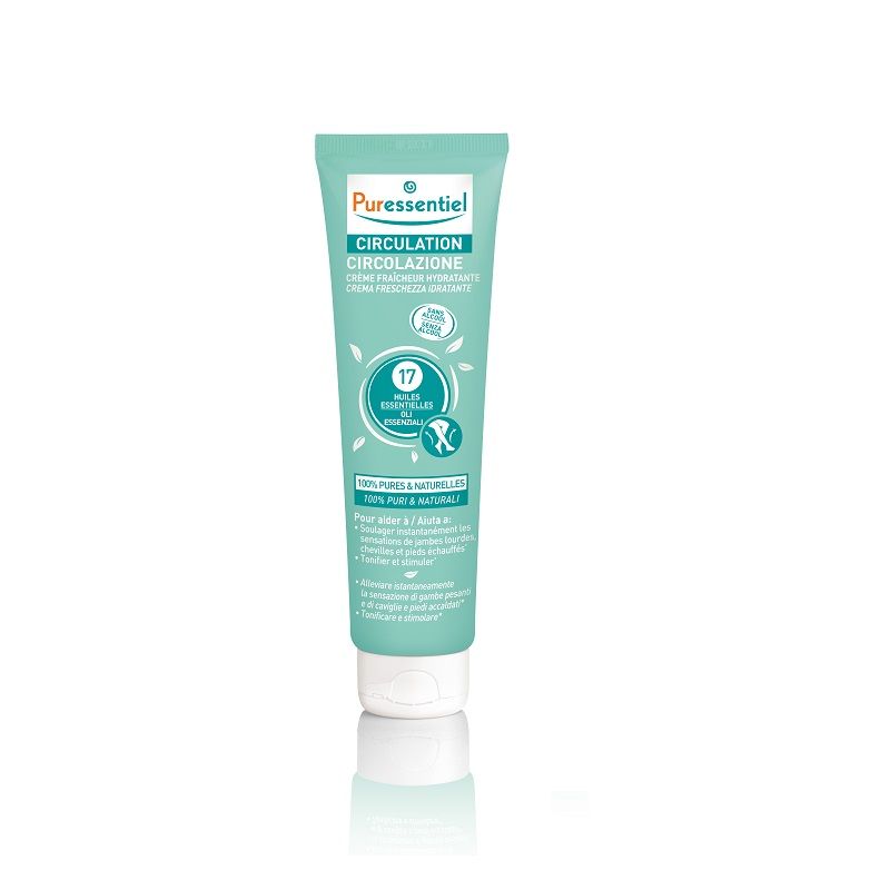 Image of Puressentiel circolazione crema freschezza idratante per gambe e piedi pesanti 100ml