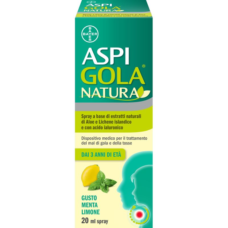 Image of Aspigola Natura Spray gusto Menta e Limone flacone 20ml