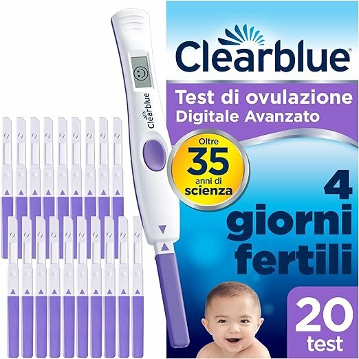 Test Di Ovulazione Clearblue Digitale Avanzato 20 Sticks