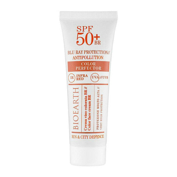 Bioearth Crema Solare Viso Color Perfector 50ml SPF50+