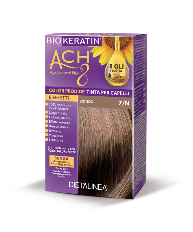 Dietalinea Biokeratin ACH8 tinta per capelli 7/N biondo