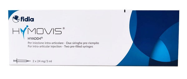 Hymovis Hyadd4 Siringa Intra-Articolare Pre-riempita Acido Ialuronico 24mg 2x3ml