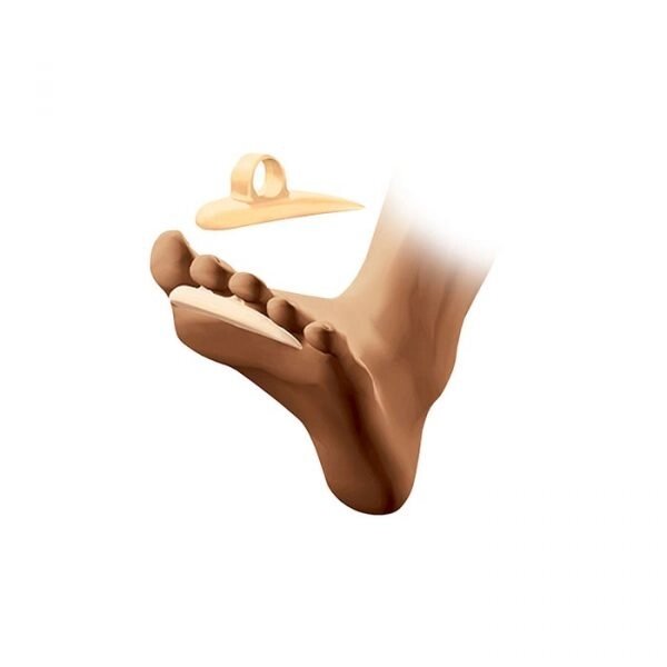 Pavis Confort Feet Cuscino Con Anello Per Dita A Martello Silicone Piede Sinistro PV226 Taglia L